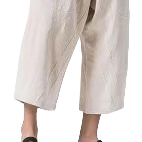 Pantalones Capri Casual para Hombre 3/4 con Cintura Ajustable miniatura 2