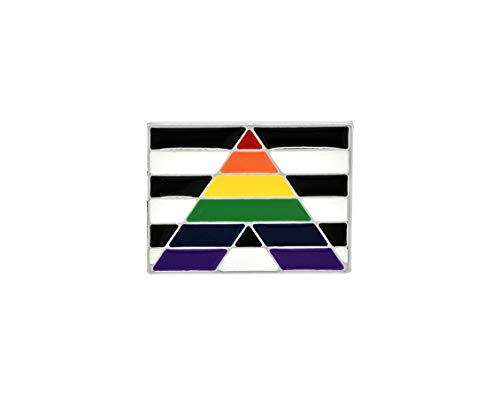Heterosexual Straight Ally/Allies LGBTQA Pride Pin – Ally Gay Pride Flag Pin for Awareness, Support, Pride Parades, Events & More (1 Pin - Retail)