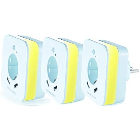 InnTec LED-Nachtlicht mit Bewegungsmelder und Steckdose Cover
