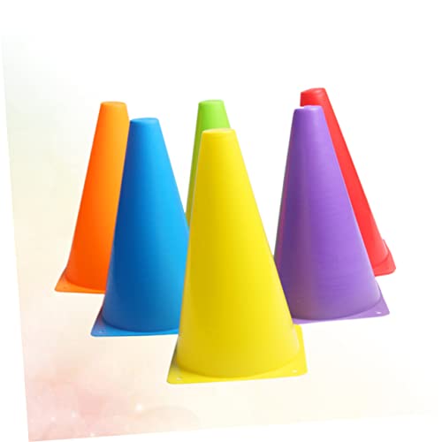 BESPORTBLE 6 Pçs Sinal Ao Ar Livre Crianças Basquete Mini Cones De Tráfego Cone De Trânsito Marcador