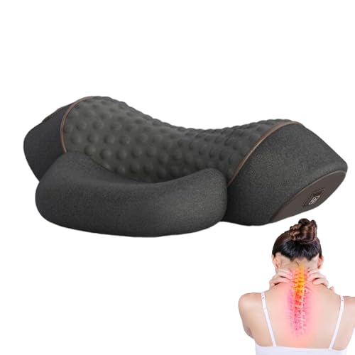 Massage cou cervical thermothérapie oreiller vibrant pour relaxation du dos - 2