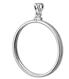 sterling silver coin bezel for 1 oz SilverTowne Saint-Gaudens Silver and Buffalo Indian Head silver coin 39 mm