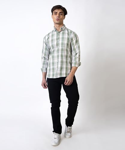 Image of TrapNation Men's Checkered Regular Fit Shirt
