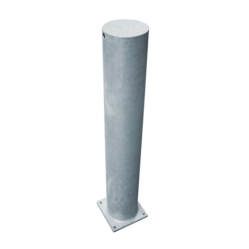Rammschutzpoller Absperrpfosten Ø 108,0 x 1000 mm Stahl - verzinkt - zum Aufdübeln