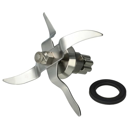 vhbw Couteau de mixeur compatible avec Silvercrest SKMK1200C3, 389505, SKMK1100A1 robot culinaire - Avec 4 lames en acier inoxydable