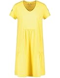 GOTS Gerry Weber Damen Kleid mit Kräuseldetails GOTS Kurzarm Kleid Gewirke Kleid unifarben kurz Ginger 46