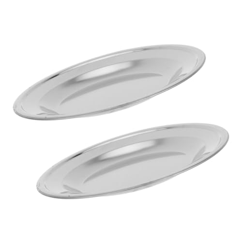 Hemobllo 2pcs Stainless Steel Tea Bag Holder Dish Round Tray for Clean and Neat Tea Bag Storage Elegant Kitchen Accessory for