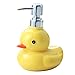 H·Aimee Dozownik mydła uroczy mały żółty kaczka ceramiczny dozownik mydła kreskówka środek dezynfekujący do rąk butelka żel pod prysznic dozownik mydła urocza mydelniczka łazienka 270 ml / 450 ml