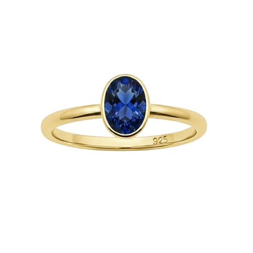 Bague saphir bleu en argent 925 fait main pour femme élégante
