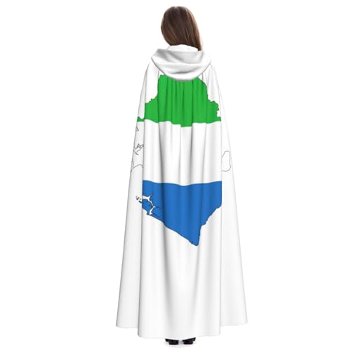 Cape à capuche Sierra Leone EdWal durable pour fête de sorcière - 4