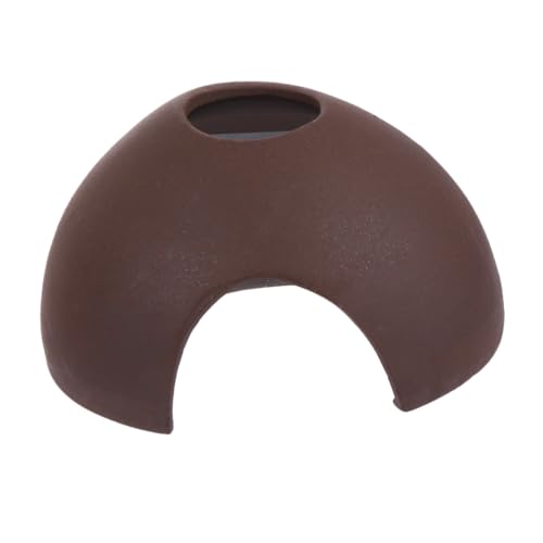 Loigohon ヤマトヌマエビ水槽隠れ家 オブジェ 耐久性あり 黒色陶器製