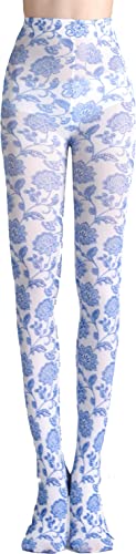 Image of Sahabowi Women Tights, Opaque High Waist Pantyhose, Vintage Control Top Stockings
