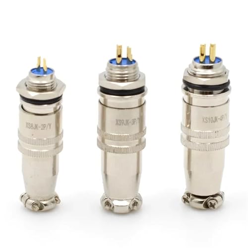 Conector rápido circular XS9-3P push-pull macho y hembra para electrónica, 5 unidades