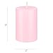 Mega Candles 1 pc Unscented Solid Pink Pillar Candles, Hand Poured Premium Wax Candle 2 Inch x 3 Inch, Home Décor, Spas, Weddings, Occasions, Party, Centerpieces, Holidays, Vigils, Prayers