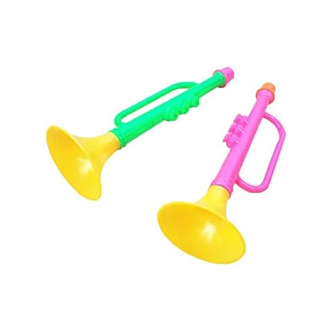 Mini trompeta de juguete reutilizable de plástico con sonido Cover