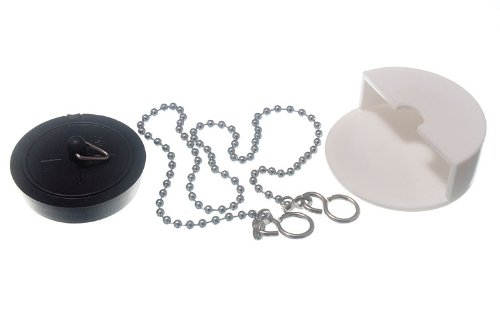 Bouchon de vidage 44mm anti-perte avec chaîne 450mm et support