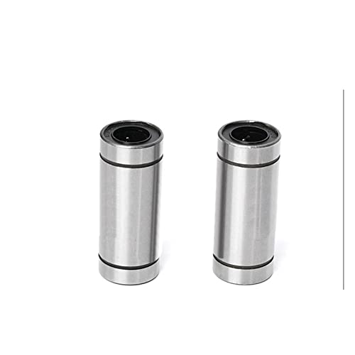 2 peças Rolamento de movimento linear de eixo óptico alongado LM6 8 10 12 16 20 25 30 35 40 50 LUU (
