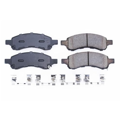 Image of PowerStop Front Brake Pads for Buick Rainier 2006-07 |Chevrolet Colorado 2009-12 |Trailblazer 2006-09 |Trailblazer EXT 2006 - Z17 Ceramic Brake Pads with Installation Hardware, 17-1169
