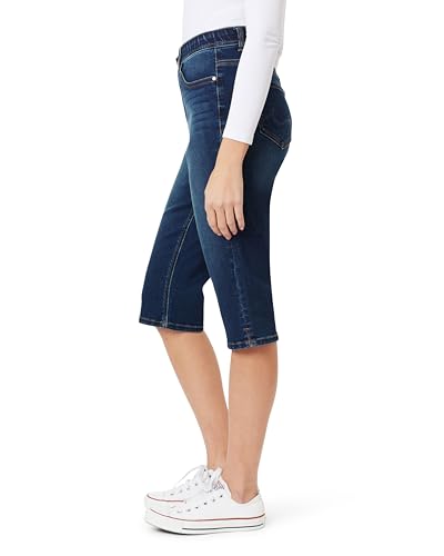 Angels Forever Young Women's Everluxe Sculpt Skinny 17" Side Slit Capri2