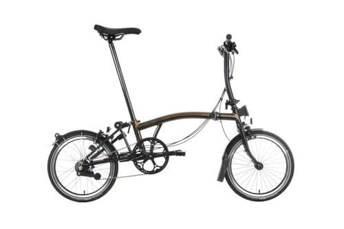 Brompton C Line 6 Speed Folding Bike (Black Lacquer, Low)