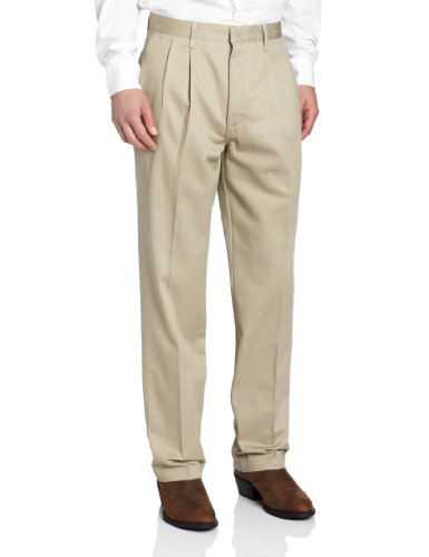 Wrangler Men's Tall Riata Pleated Front Casual Pant, Khaki, 36x38