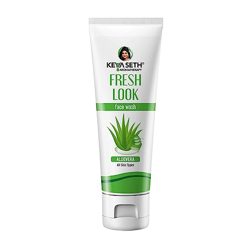 Keya Seth Aromatherapy, fresh Look Aloe vera Gel Face Wash – Deep cleanser Soothes Nourishes Reduces Blemishes & Moisturizing for All Skin Type.