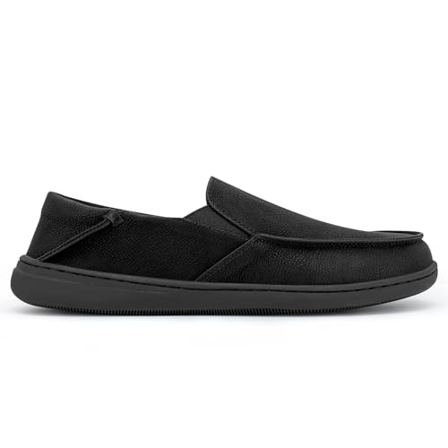 Pulltop Men's Barefoot Wide Toe Box Shoes - Zero Drop Leather Slip On Dress Shoes Non Slip Walking Shoes for Men4