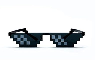 BuyWorld Men's and Women's Deal with It Glasses 8 bits Thug Life Sunglasses  (As shown in the picture, Standard Size) : Amazon.in: Clothing \u0026 Accessories