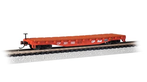 Bachmann Trains - 52' Flat CAR - CP Rail #301565 - N Scale