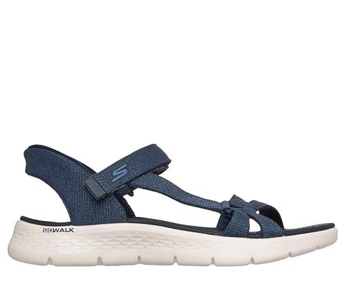 Skechers SKECHERS Women's GO Walk Flex Sandal - Illuminate Hands Free Slip-ins Fisherman, Navy, 9