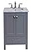 Eviva EVVN412-24GR Bathroom Vanities, 24", Gray