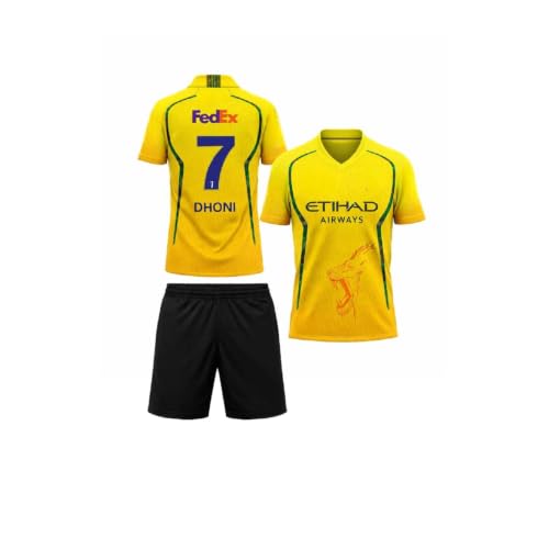 Image of Sports Jersey 2024 /25 Dhoni 7 for Kids,Boys & Men