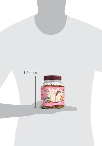 Little One Mehlwürmer | 70 g | Ergänzungsfuttermittel für Hamster, Ratten, Mäuse und Igel | Zur Unterstützung des Wohlbefindens | Hoher Proteingehalt für natürliche Instinkte