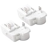 Jingzan 2pack 2Pin Refrigerator Compressor PTC Starter Relay Over Load Protector Replacement for Danby Haier Midea Mini Fridge ZHB69-120P15, ZHB60-120P4.7, ZHB60-120P15, ZHB45-105P15