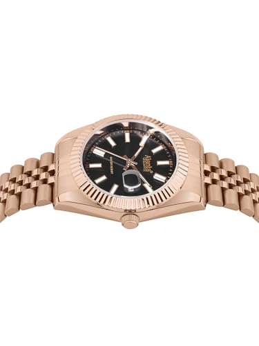 Image of Ajanta Quartz Monaco Men's Analog Watch|| Stainless Steel Bracelet Strap | Day & Date Display | Water Resistant | Fashion Wrist Watch for Men