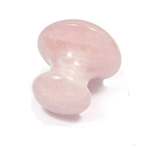 Herramienta de masaje facial de piedra de Jade con rodillo de Jade de setas de cuarzo rosa al por mayor for la belleza humana LIUZIIHAYIN