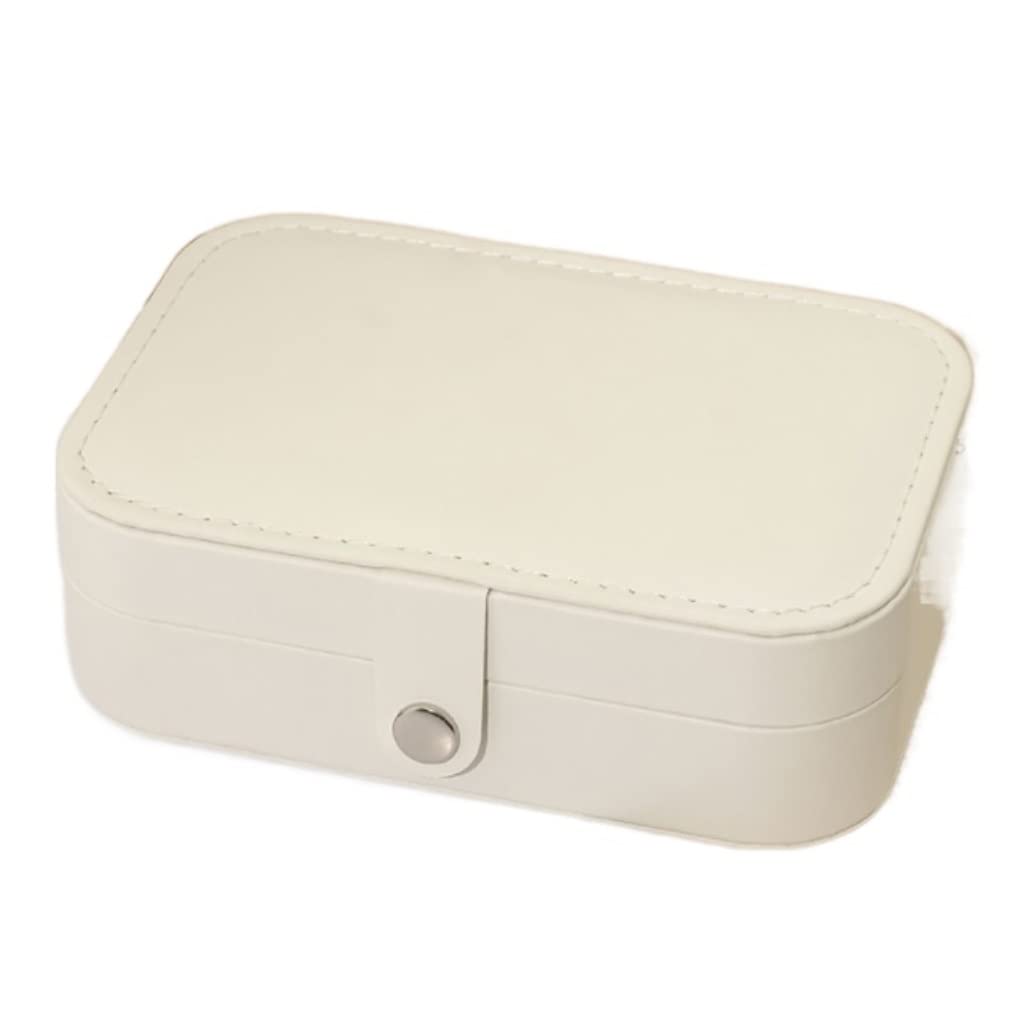 TAVADA Sieradendoosje,Sieradendoosje voor op reis,sieradenkistje voor dames, 2 niveaus,Sieraden Doos,sieradendoos voor ringen,Sieraden Organizer voor ringen,noppen,kettingen