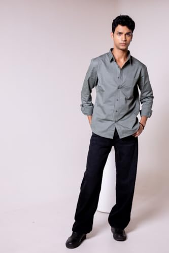 Image of Men's Regular Fit Reversible Checkered Shirt