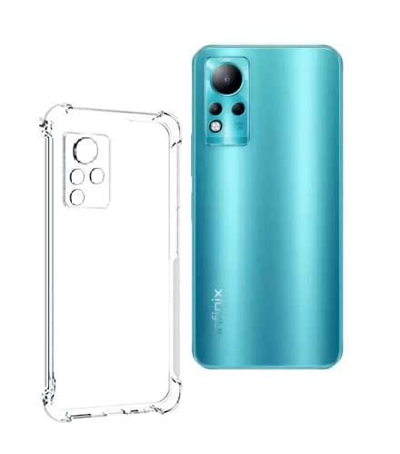 Image of Lustree For Infinix Note 11 Silicone Case Cover Protective + Bumper CASE, For Infinix Note 11 Back Cover Case - Transparent Case