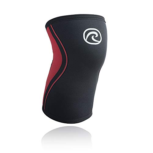 Rehband Rx Knee Support - 3mm - Red/Black - Large - 1 Sleeve