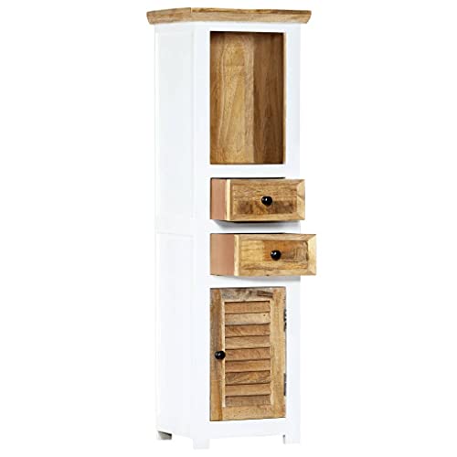 Side-Storage-Cabinet-Industrial-Floor-Standing-Cabinet-Drawers-Cupboard-Sideboard-Home-OfficeBathroom-Cabinet-Highboard-White-and-Brown-157x118x503-Solid-Rough-Mango-Wood Side Storage Cabinet Industrial Floor Standing Cabinet Drawers Cupboard Sideboard Home OfficeBathroom Cabinet Highboard White and Brown 157x118x503 Solid Rough Mango Wood