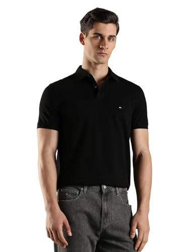 Image of Solid Regular fit Cotton Polo t-Shirt
