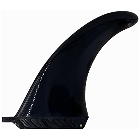 VAMO Findestructable 8" Dolphin Fin for Surfing, SUP Paddleboards or longboards with toolless fin Screw Cover