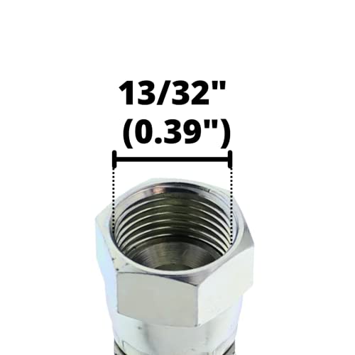 Image of (10-Pack) FJX-03-04 | 3 /16 inch Hose x 1 /4 inch JIC 37 Female Hydraulic Hose End Swivel Crimp Fitting