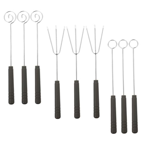 Cabilock Juego Herramientas Fondue De Queso Tenedor Inoxidable Para Pepinillos Herramientas Mojar