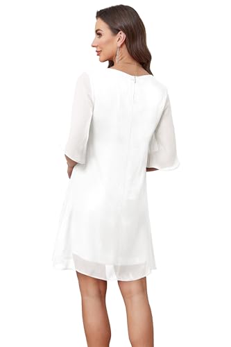 Image of RUMIA Womens Cocktail Dresses Flutter Sleeve Wedding Guest Dresses for Women 2026 Trendy