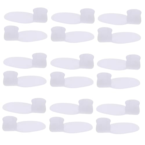Anneome 1Set Silicone Toe Separators Gel Toe Protectors for Foot Care Toe Adjusters for Comfort and Alignment White Toe Dividers