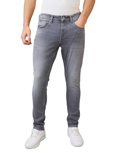Image of Spykar Men's Skinny Fit Low-Rise Casual Jeans