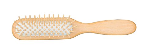 Redecker Straight Maple Pin Hairbrush with Waxed Beechwood Handle, 8-5/8-Inches