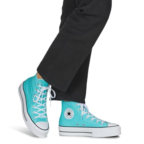 Converse Chuck Taylor All Star Lift Pla - Sneaker Da Donna In Tessuto, Cielo Blu, 38.5 Eu - 2